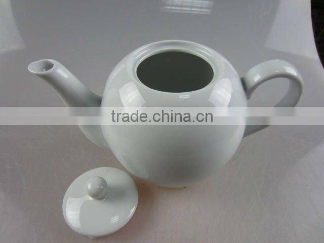 Stock white porcelain tea coffee pot