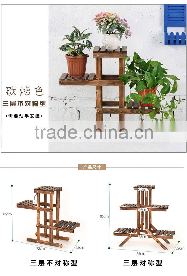 home decor wooden flower shelf, wooden shelf,Storage Rack