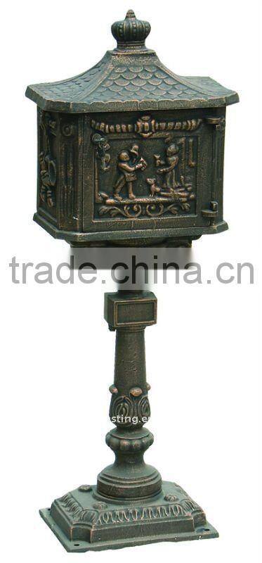 China Factory direct sales metal mailbox galvanized steel post box