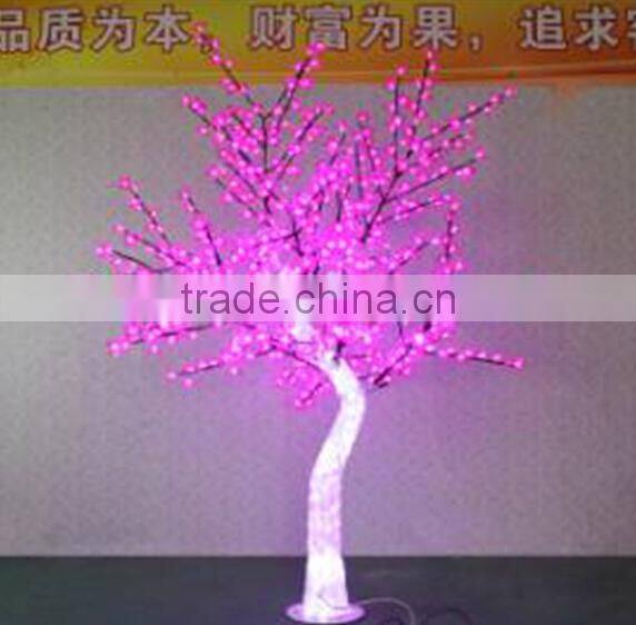Home garden decorative 230cm Height outdoor artificial cyan with pink flashing LED solar lighted up trees EDS06 1419