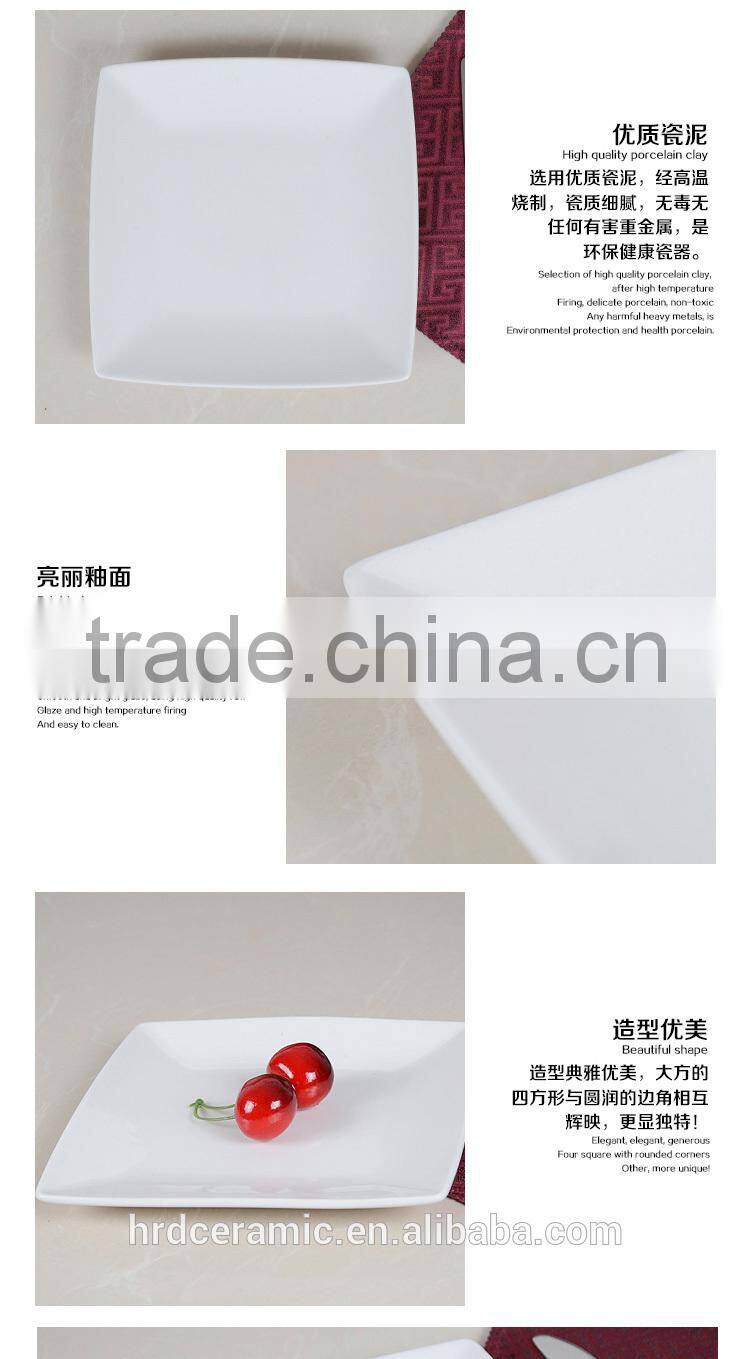 Stocked ceramic fish plate printing wholesale serving dishes