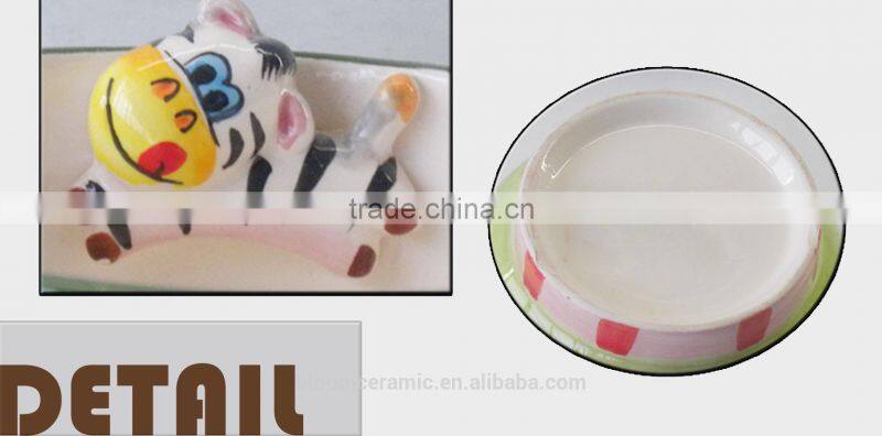 colorful bloom ceramic cartoon character bowl