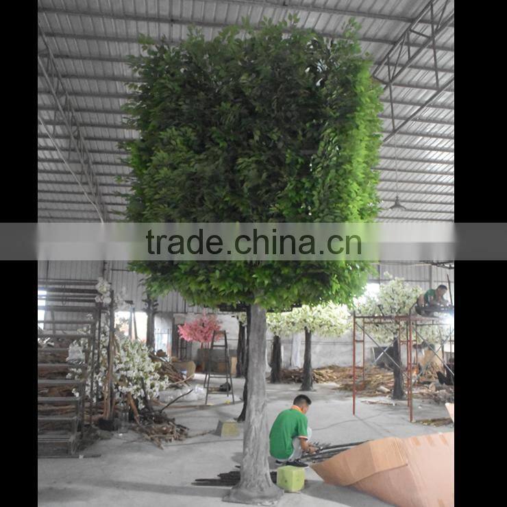 New Hotsale Artificial Large Green Outdoor Topiary Ficus Tree Self Customized Fake Green Ficus/Banyan Tree