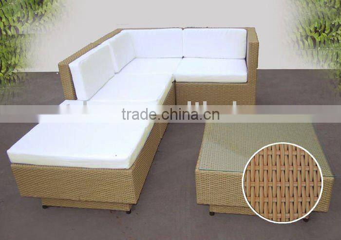 rattan garden sofa PE rattan