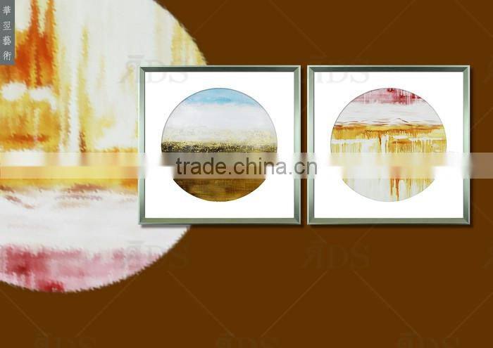 New Designed oil painting on canvas with golden foil for wall art