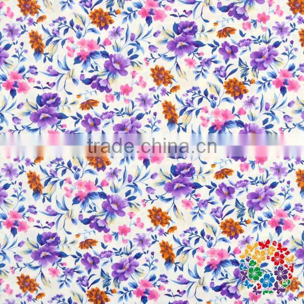 sweet flower textile cotton fabirc wholesale cheap cotton cloth for garment