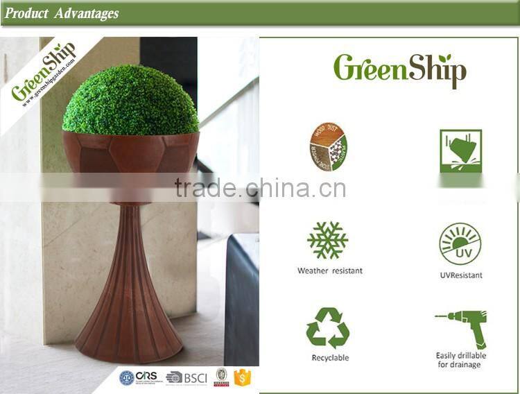 Fashionable Cup Shape Ceramic Tall Garden Planter