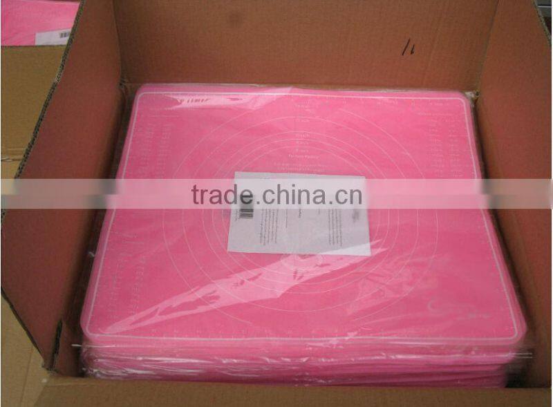 silicone pastry mat with measurements logo imprint