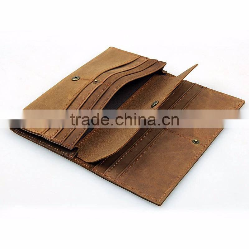 New Custom men's Italian Vegetable Tanned Leahter Passport Cover