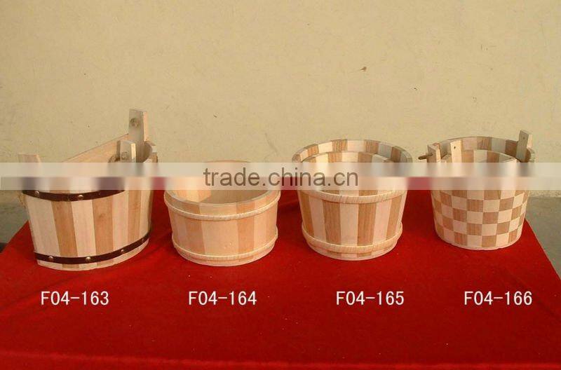 wholesale pretty wooden bucket for decoration