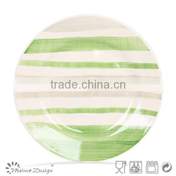 high quality handpainting plate and dish ceramic bulk plate