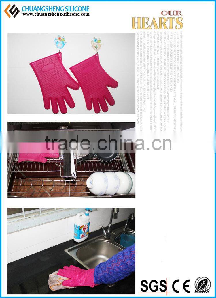 Fashion kitchenware anti-hot gloves, anti-slip hands protective gloves