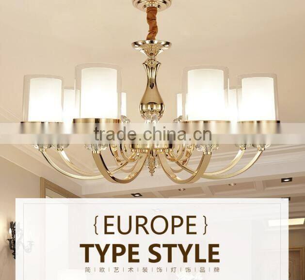 M983 Momoda elegant European Crystal modern living room bedroom lighting chandelier pendant lamp