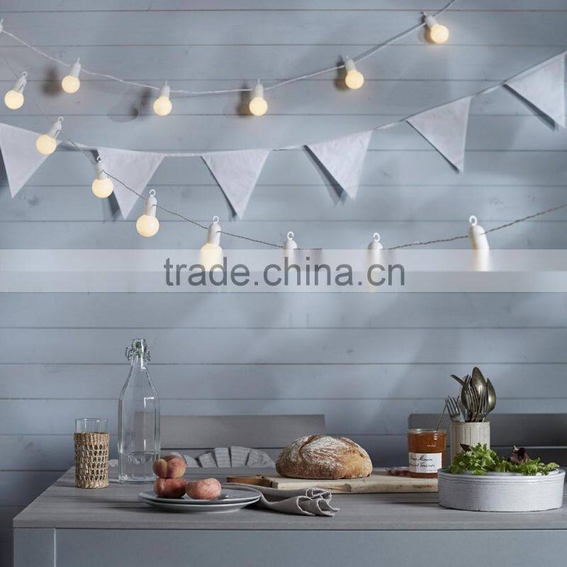20 Warm White Indoor Outdoor Use hanging LED Festoon Party Lights