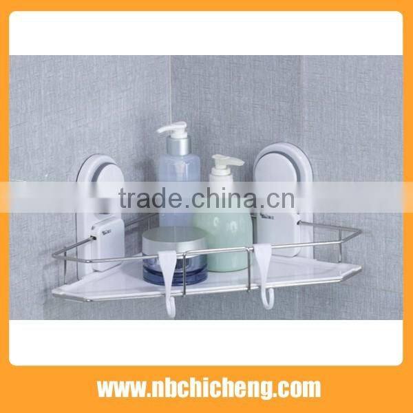Bathroom Wall Mounted Aluminium Corner Shelf Bath Accessories Storage Holder