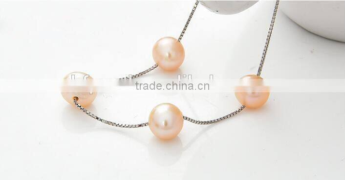6-7 mm pink freshwater pearl necklace and bracelet sets