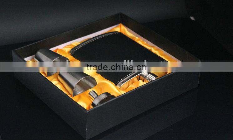 hot selling 7oz stainless steel hip flask set
