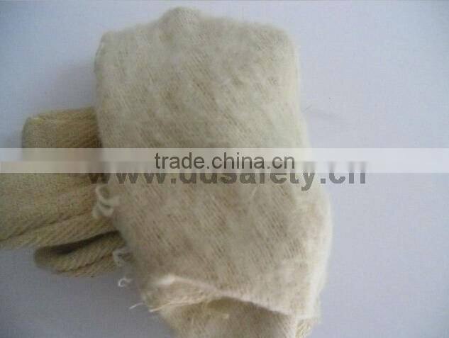 DDSAFETY White Canvas Glove Cheap Wholesale Knit Wrist Safety Work Gloves