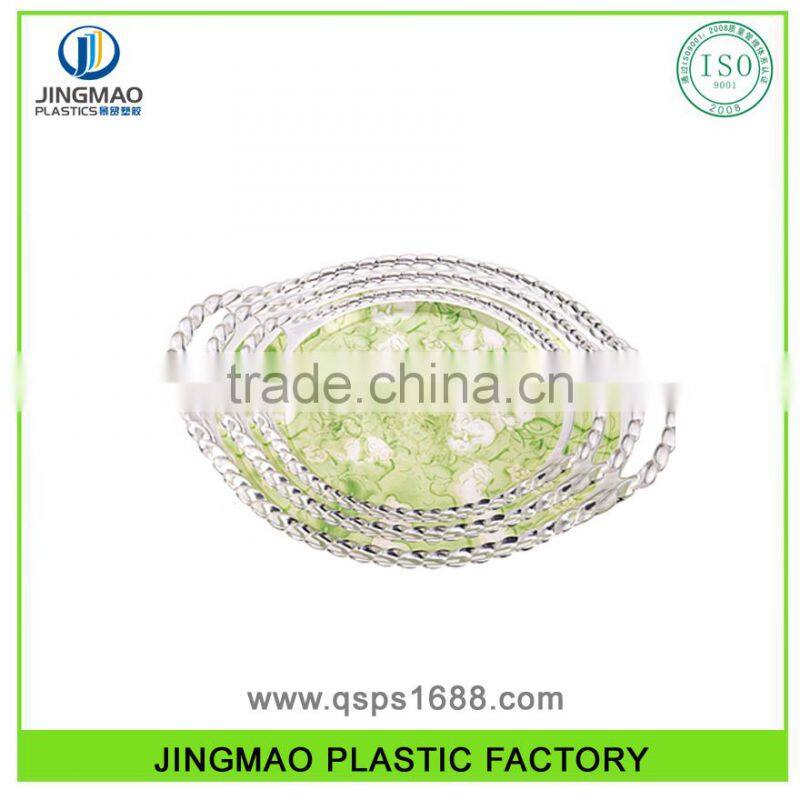 3PC acrylic Plastic Fruit serving tray set