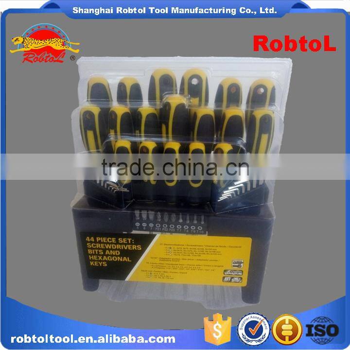 44 in 1 interchangeable screwdriver set plastic rack hex key precision manual repair hardware multi purpose tool kit