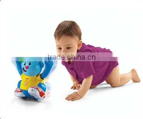 2015 guangdong oem manufacture new hot walking talking plastic animal toys with sound and music for babys