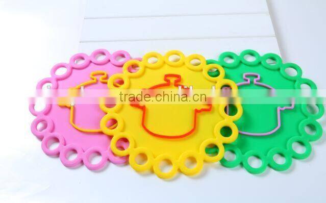 High quality silicone mat,heat resistant non-stick pot pad