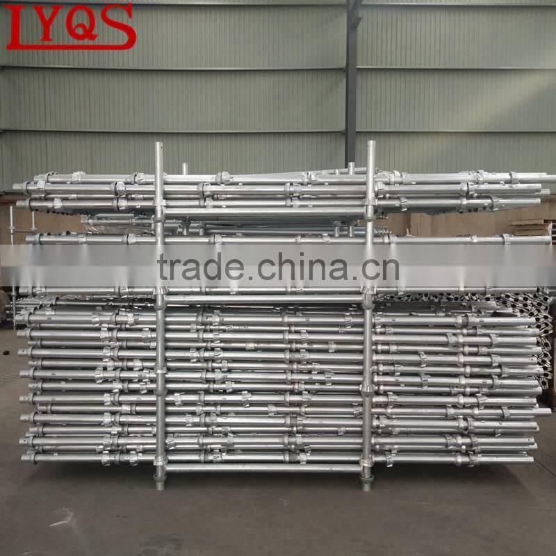 Standard steel tubular cuplock scaffolding