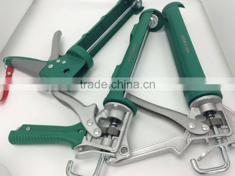 New design heavy duty revolving caulking gun, carbon steel glass gun
