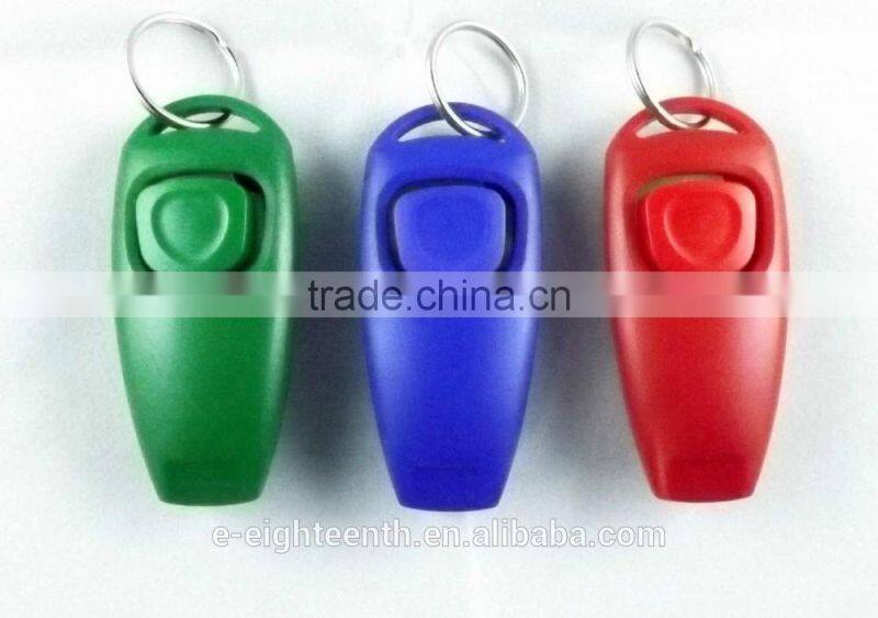 hot PET OBEDIENCE CLICK /whistle TRAINER dog cat horse bird click obedience clicker with strap