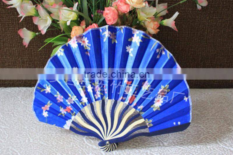 Best gift bamboo fabric hand fan
