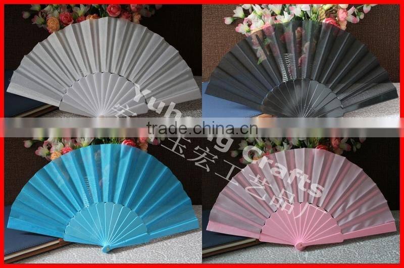 Colorful and cheap plastic hand fan