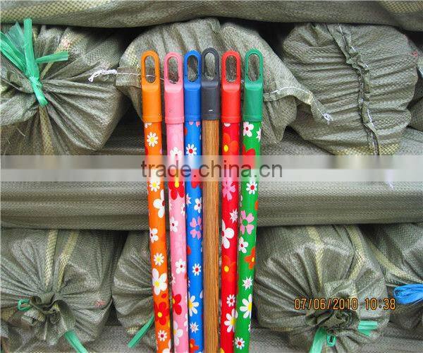 Wooden Mop Stick Handle PVC Coaed