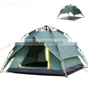Outdoor large family camping tent waterproof pop up 4 person folding camping hiking tent