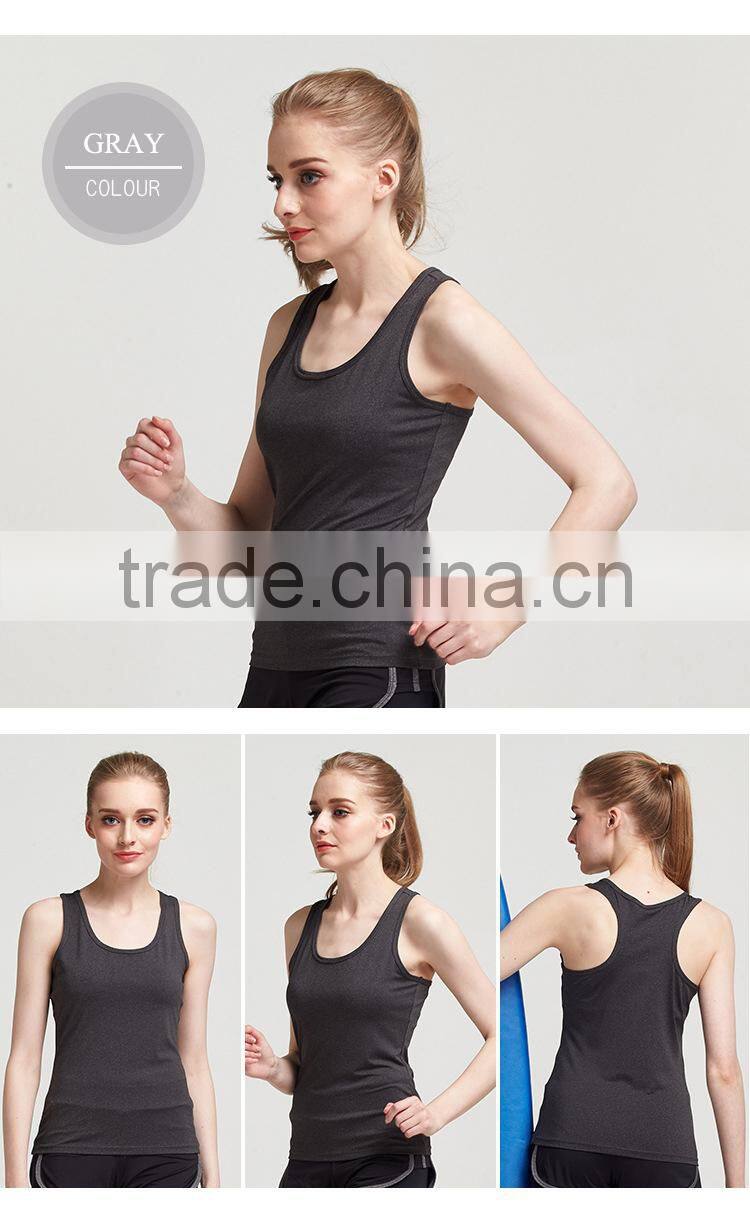 wholesale fitness slim sleeveless ladies purple vest gym yoga vest