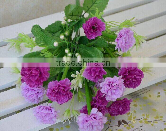 40cm 11 Stems Promotional Silk Carnation Artificial Flower