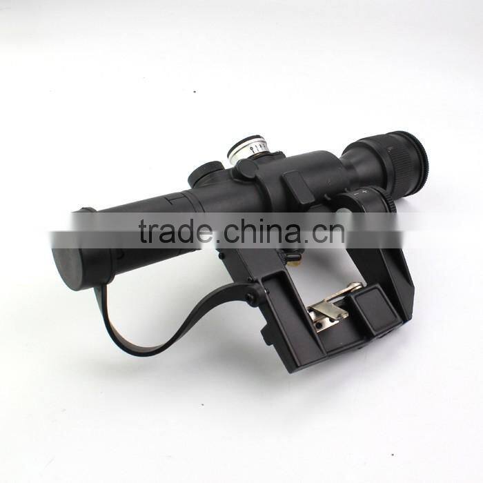 Military Standard Riflescope with SVD 4X24 Red Illuminated Reticle Rifle Scope