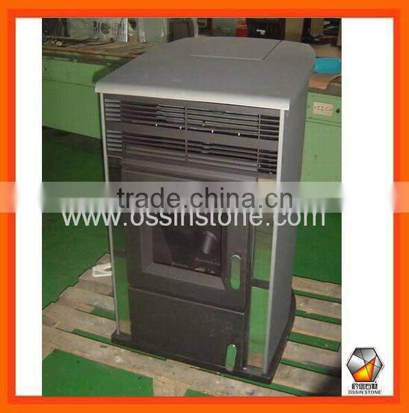 Orange Modern Wood Pellet Stove with CE certification