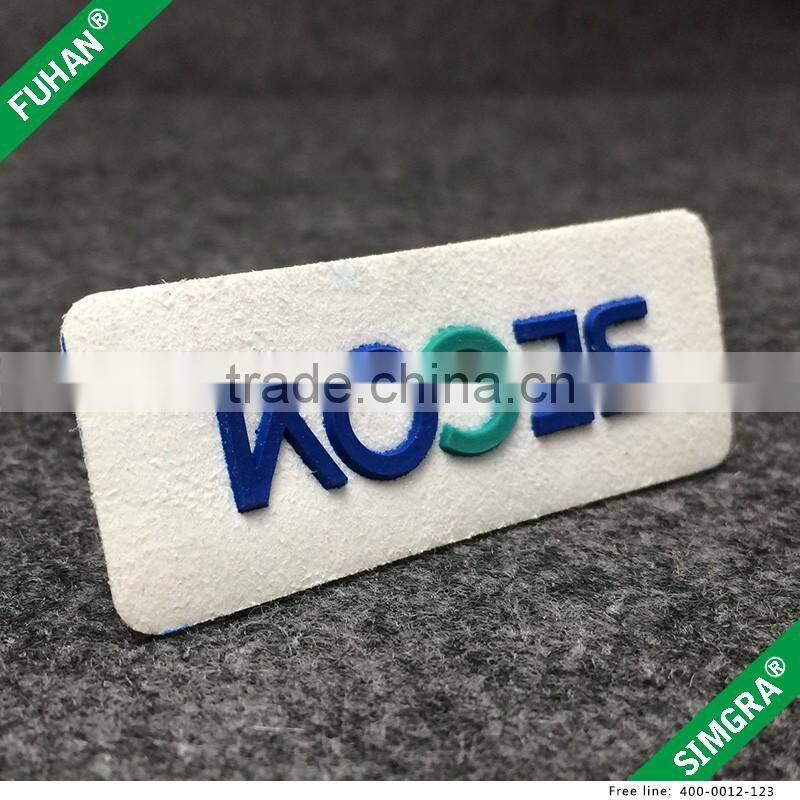 PVC Rubber Letter Patches for Clothing and Hat