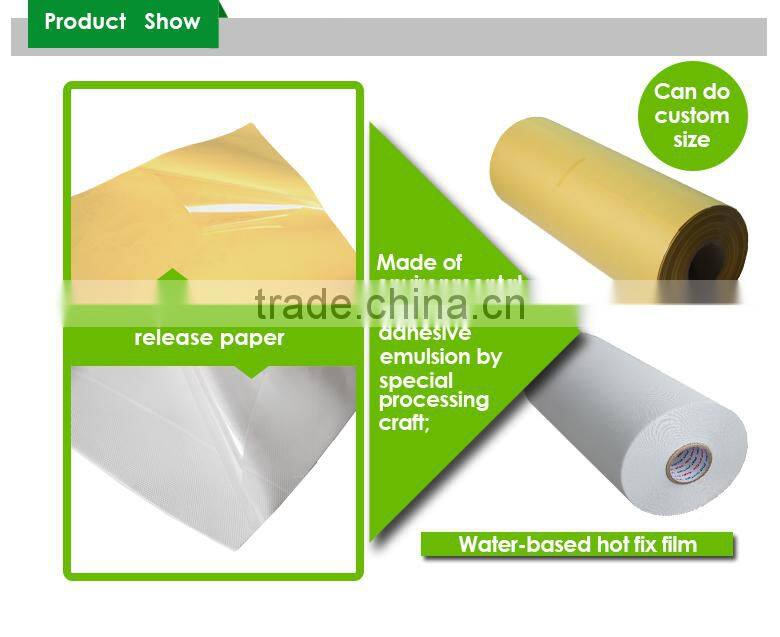 yellow paper hot fix tape roll for t-shirt