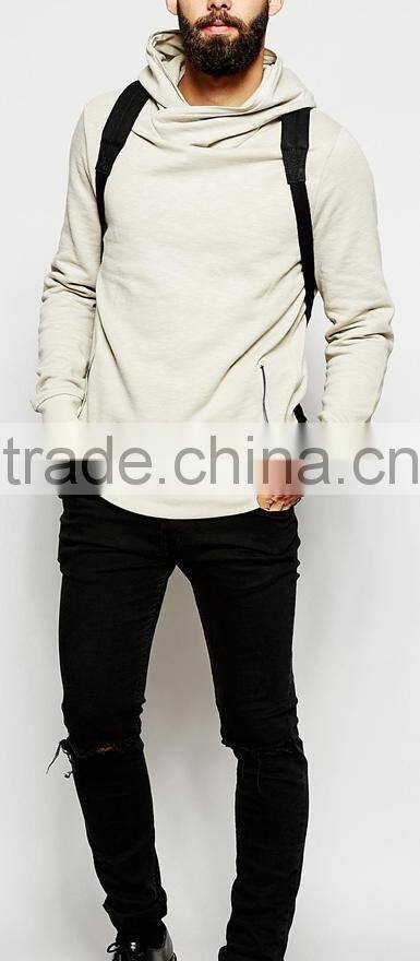 100% Cotton Cross Neck Hoodie