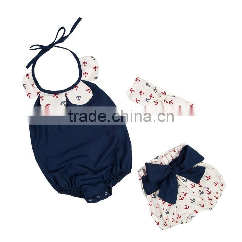 Factory supply baby romper set Wholesale kids cheap price garment boutique children girls summer clothing set