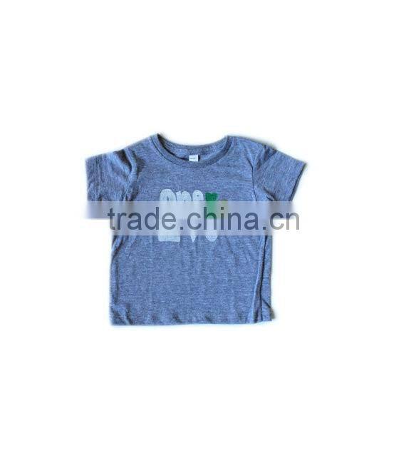 2017 New arrival toddler OEM service baby children's boutique wholesale clothing printed short sleeve cotton kid t-shirt