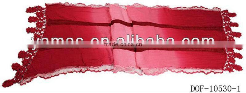 Fashion lace popular scarf for fall&spring