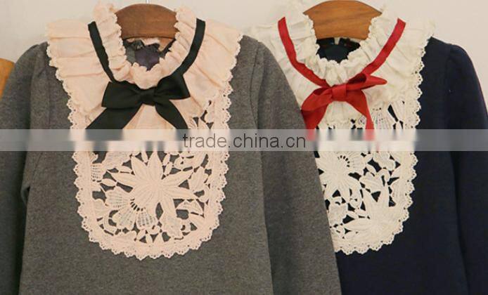 2016 Hot children baby headmade crochet dress embroidery designs picture