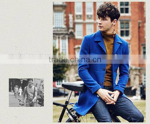 Fashion Long Wool Men Coat Design