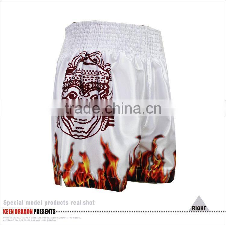 Customized 100%Polyester Satin MMA Muay Thai Fight Shorts