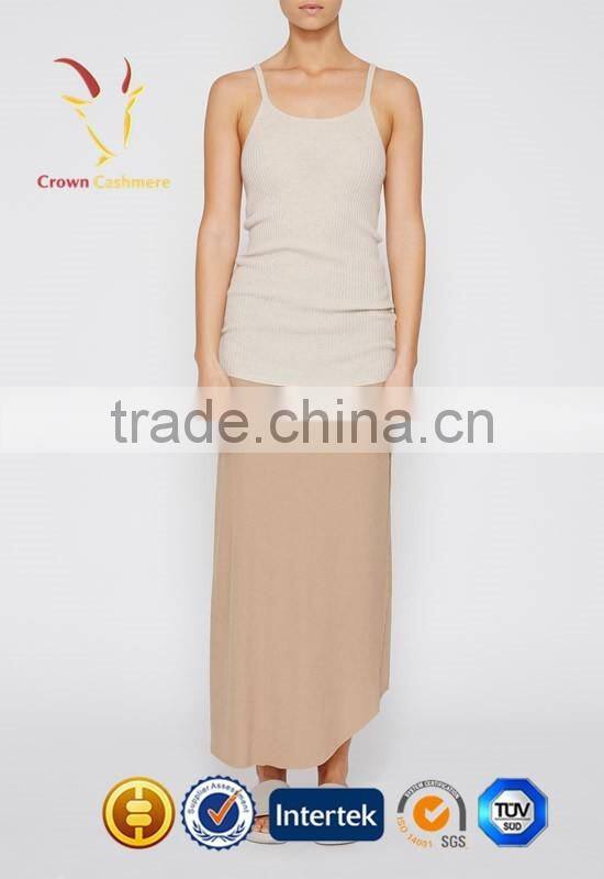 Ladies Sleeveless Knit Cashmere Pullover Sweater