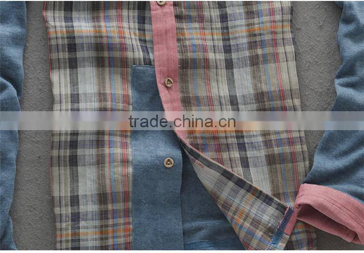 2017 new china supplier double collar shirt for men