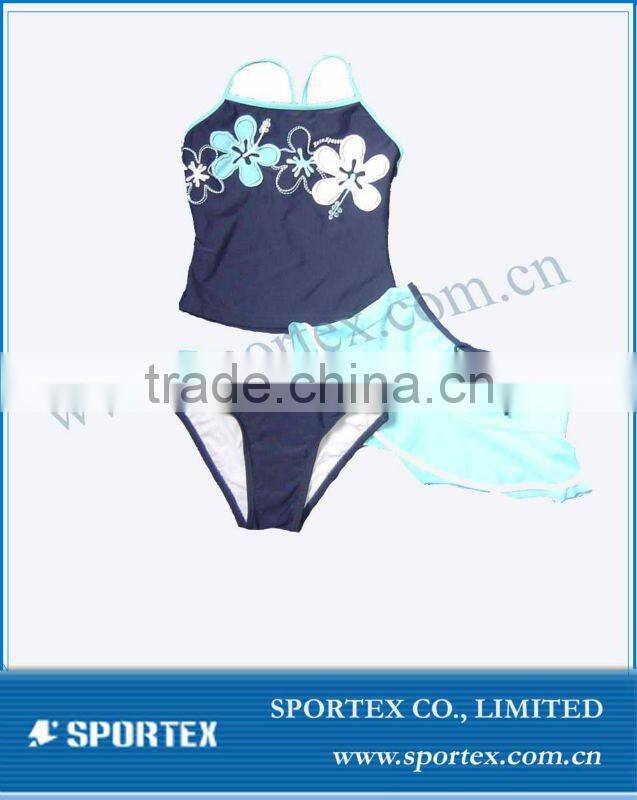205 fashionable girl's printed swimwear set,children's swimsuits,bikini