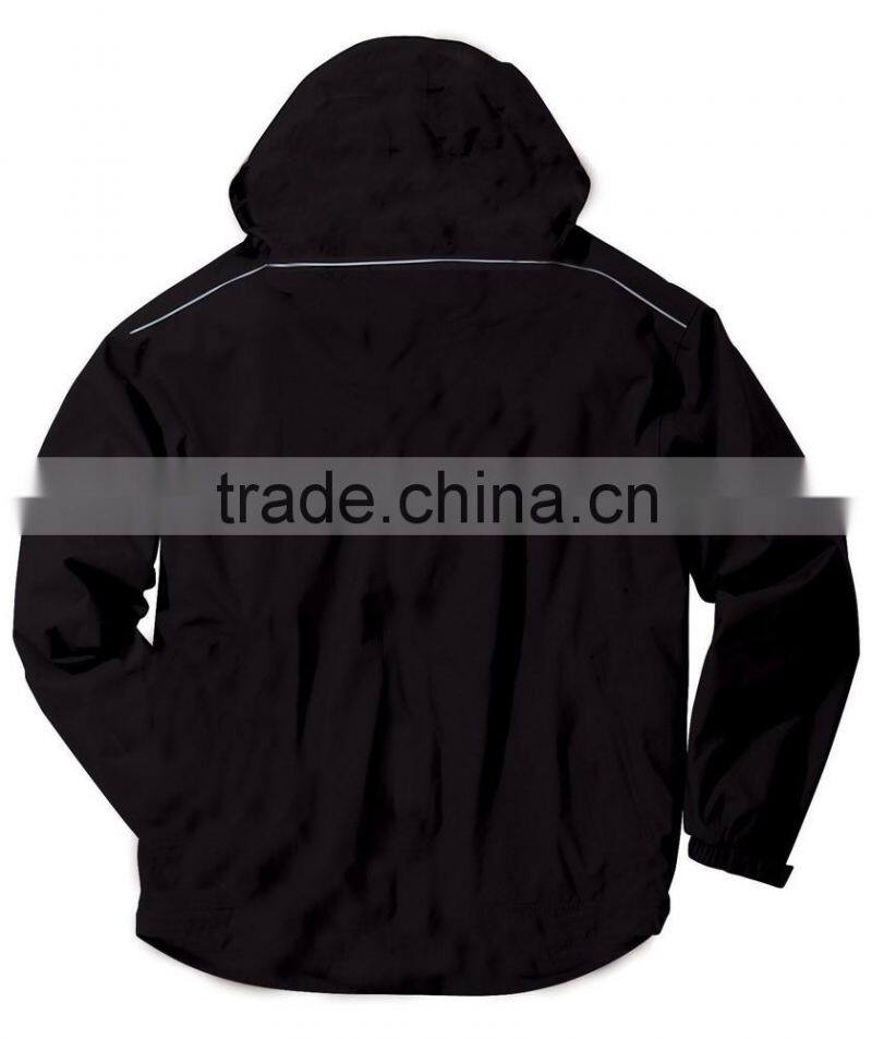 Men's lightweight hooded windbreaker breathable membrance jacket